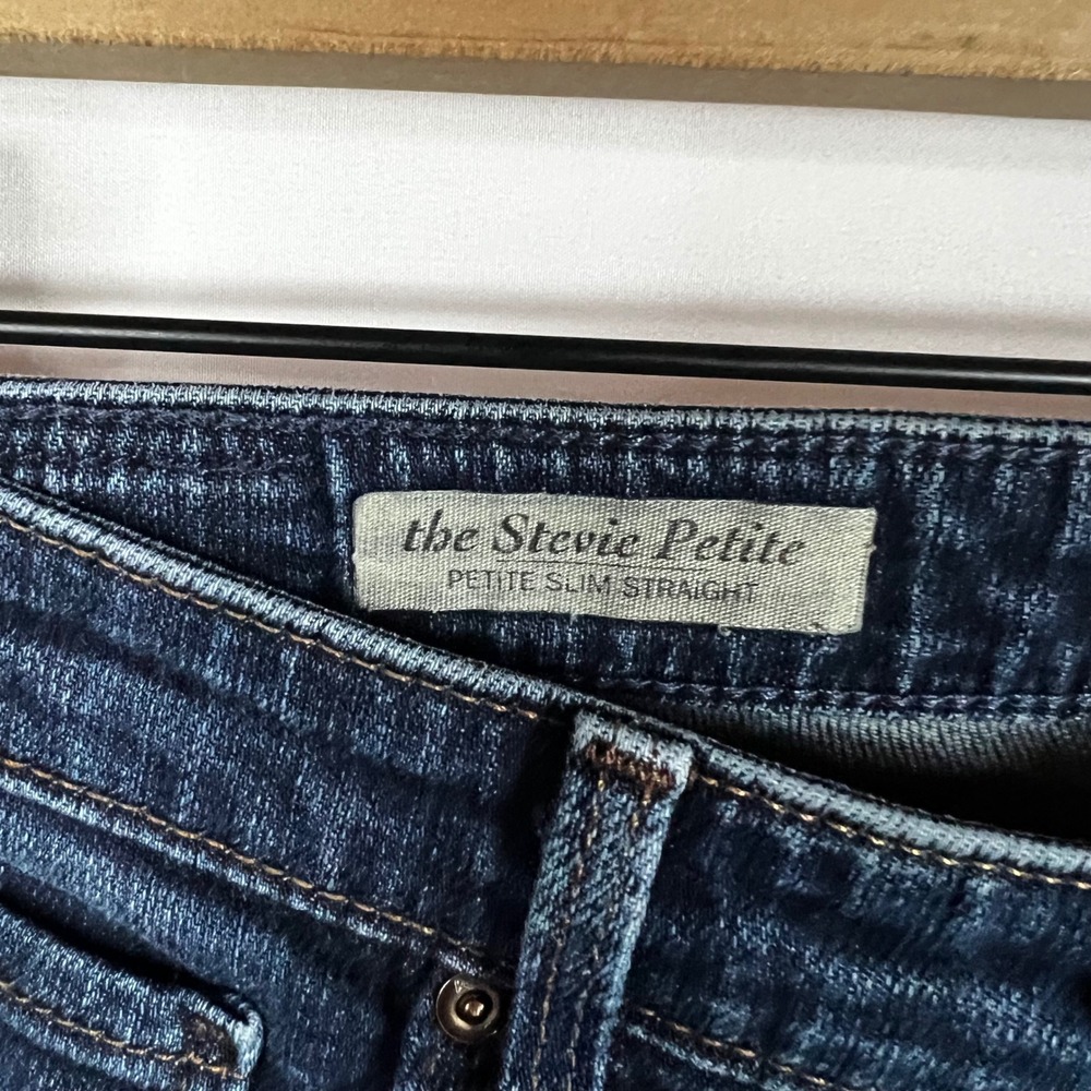 AG Adriano Goldschmied Pants Women 27P The Stevie Petite Slim Straight Jeans - Picture 3 of 7